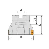 ICAPKF406080270 Фреза для обработки пазов и уступов Winstar ICAPKF406080270 Фреза для обработки пазов и уступов Winstar