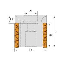 ICBAHF412063250 Фреза длиннокромочная Winstar ICBAHF412063250 Фреза длиннокромочная Winstar