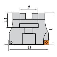 ICASPF907080270 Фреза для обработки пазов и уступов Winstar ICASPF907080270 Фреза для обработки пазов и уступов Winstar