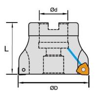 ICXXNF805050221 Фреза для обработки пазов и уступов Winstar ICXXNF805050221 Фреза для обработки пазов и уступов Winstar